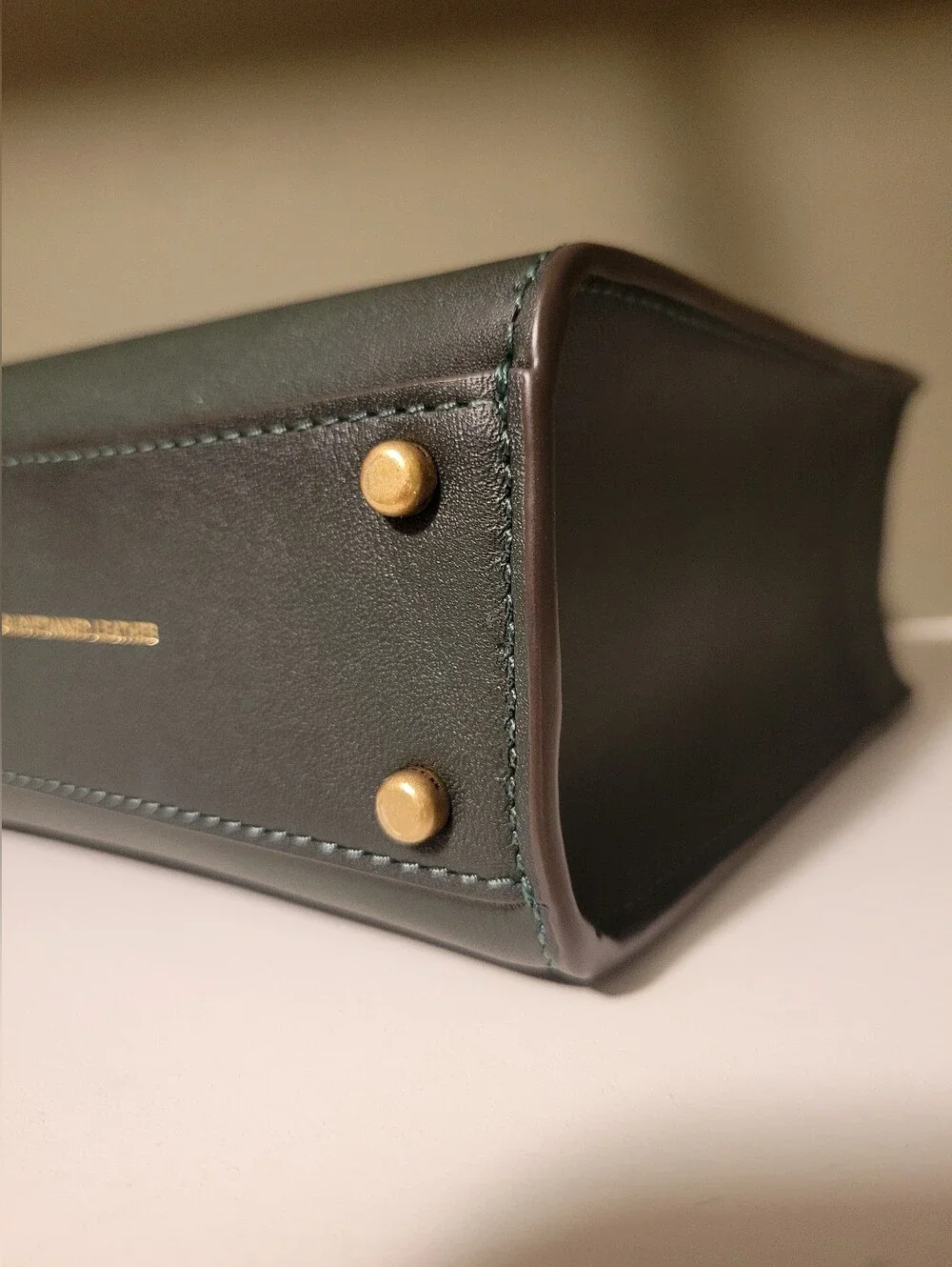 Coach Mini Cashin Tote C4828 Amazon Green NWT